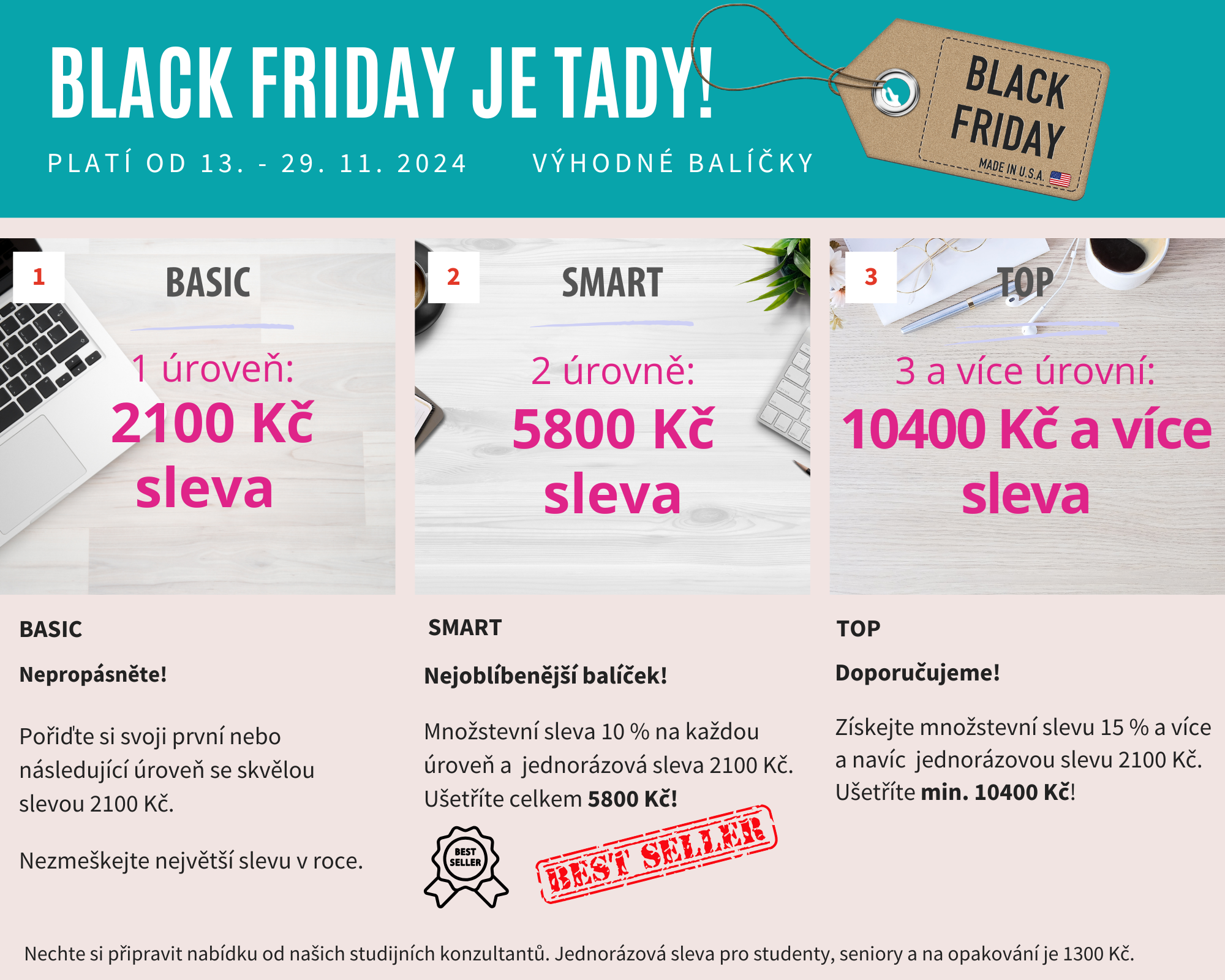 Black Friday na kurzy angličtiny v LITE Praha